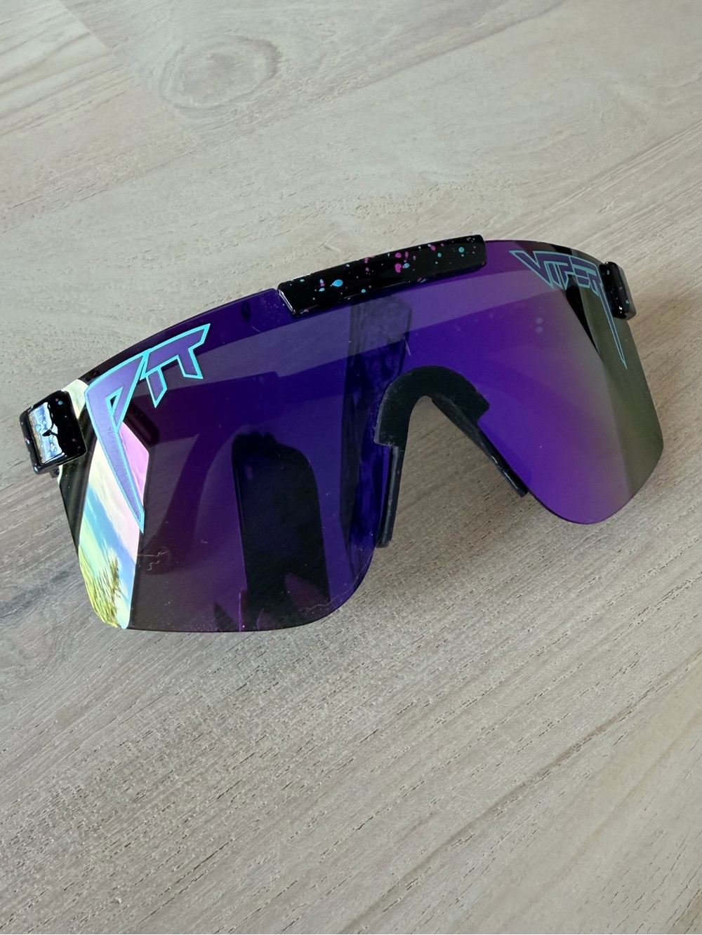 Pit Viper Purple Sunglasses with Black Speckle Frame